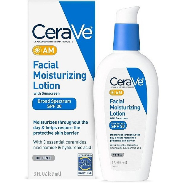 لوسیون مرطوب کننده روز سراوی مدل AM حاوی SPF30 آبرسان و محافظت کننده حجم 89 میلی لیتر های کپی(مستر)