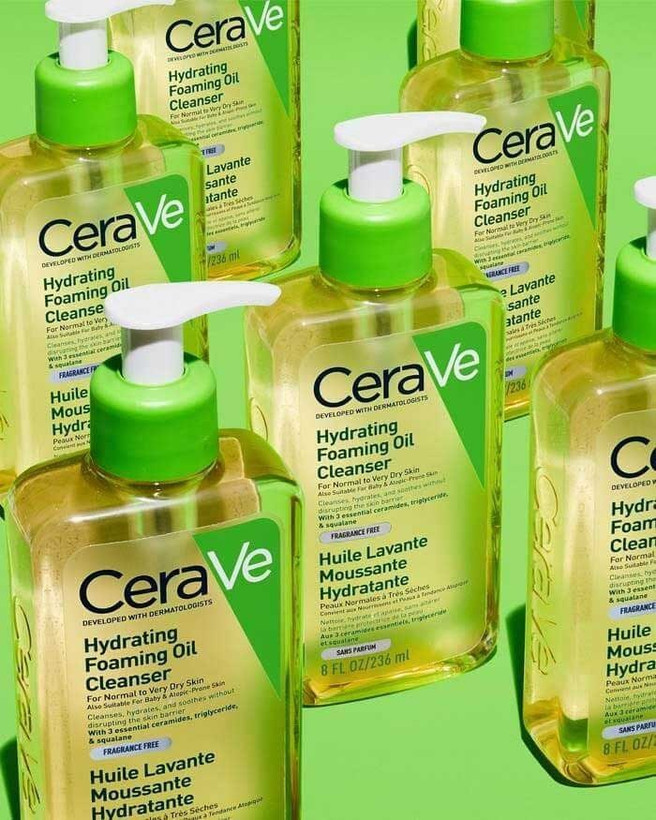 فوم شستشوی روغنی سراوی مدل Hydrating Foaming Oil حجم 236 میلی لیتر های کپی