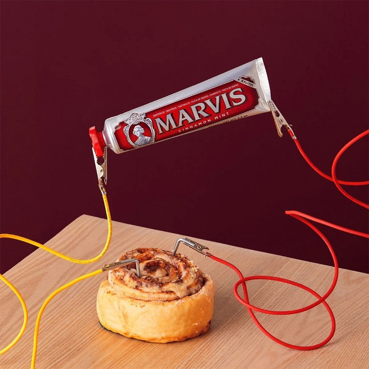 خمیر دندان مارویس مدل Cinnamon Mint حجم ۸۵ میلی لیتر