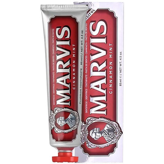 خمیر دندان مارویس مدل Cinnamon Mint حجم ۸۵ میلی لیتر