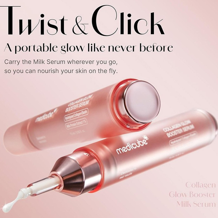 بوستر سرم جوانساز کلاژن مدی کیوب مدل Collagen Glow Booster حجم 15 میلی لیتر