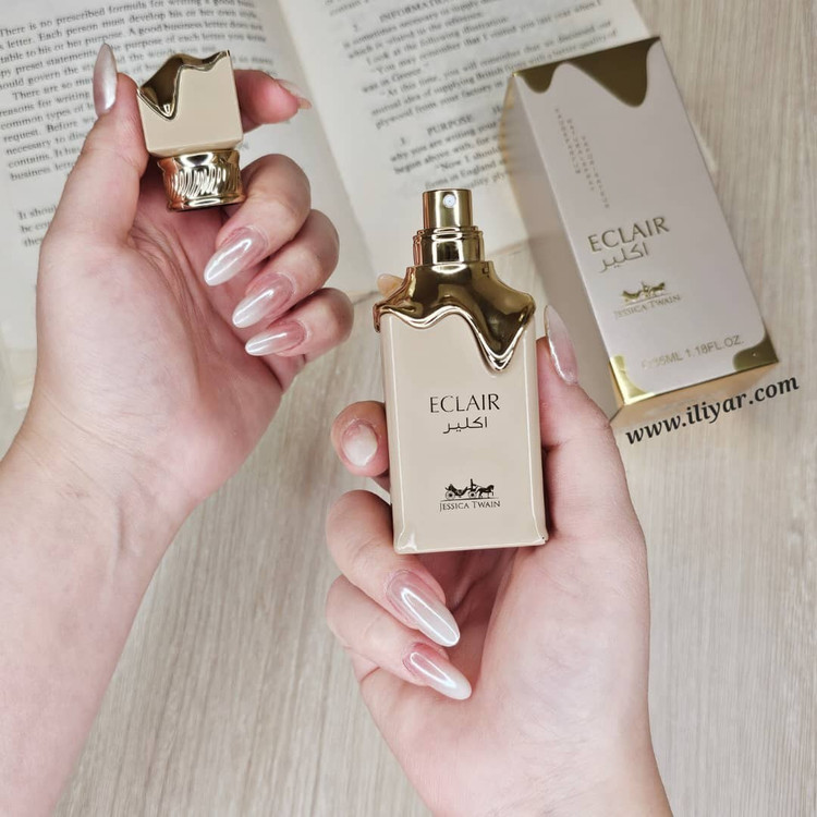 عطر ادوپرفیوم زنانه لطافه اکلایر حجم ۳۵ میلی لیتر رایحه شیرین و گرم شرکتی