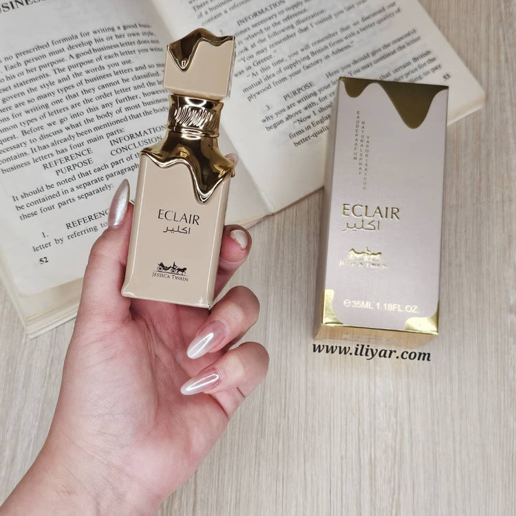 عطر ادوپرفیوم زنانه لطافه اکلایر حجم ۳۵ میلی لیتر رایحه شیرین و گرم شرکتی