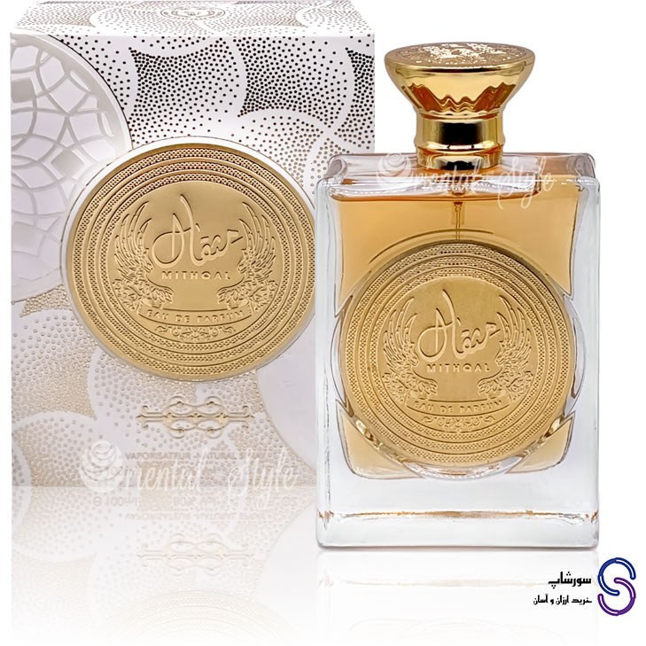 عطر ادوپرفیوم ارض الزعفران مدل مثقال رایحه شیرین ۱۰۰ میلیلیتر شرکتی