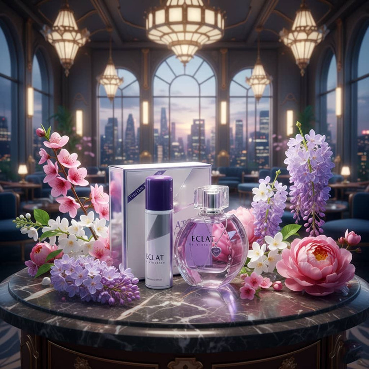 عطر ادوپرفیوم زنانه فراگرنس ورد مدل اکلت لا ویولت حجم ۱۰۰ میلیلیتر شرکتی