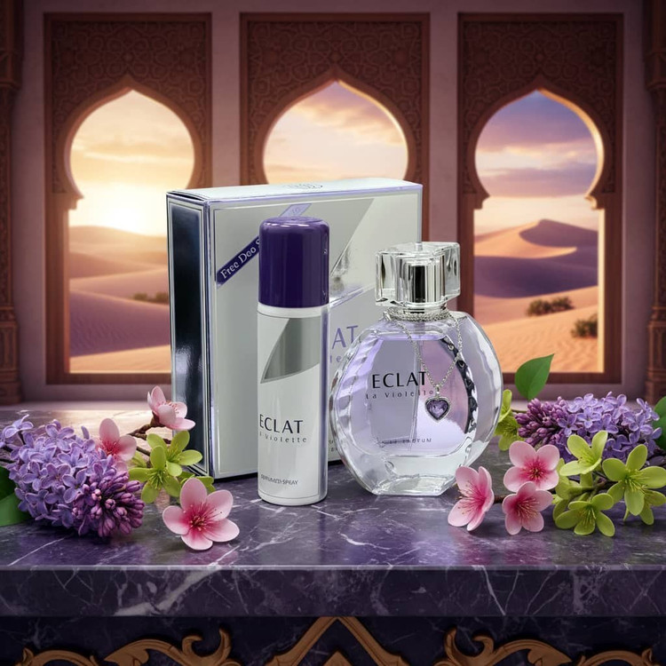 عطر ادوپرفیوم زنانه فراگرنس ورد مدل اکلت لا ویولت حجم ۱۰۰ میلیلیتر شرکتی