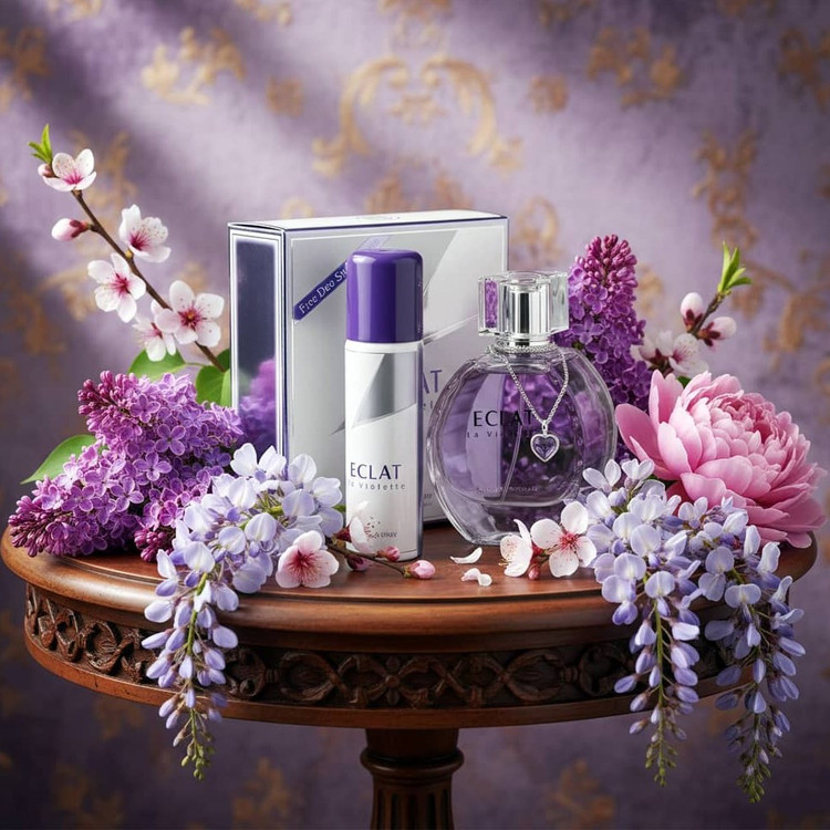 عطر ادوپرفیوم زنانه فراگرنس ورد مدل اکلت لا ویولت حجم ۱۰۰ میلیلیتر شرکتی