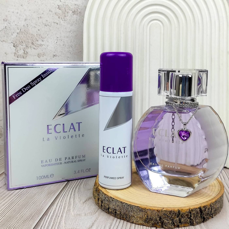 عطر ادوپرفیوم زنانه فراگرنس ورد مدل اکلت لا ویولت حجم ۱۰۰ میلیلیتر شرکتی