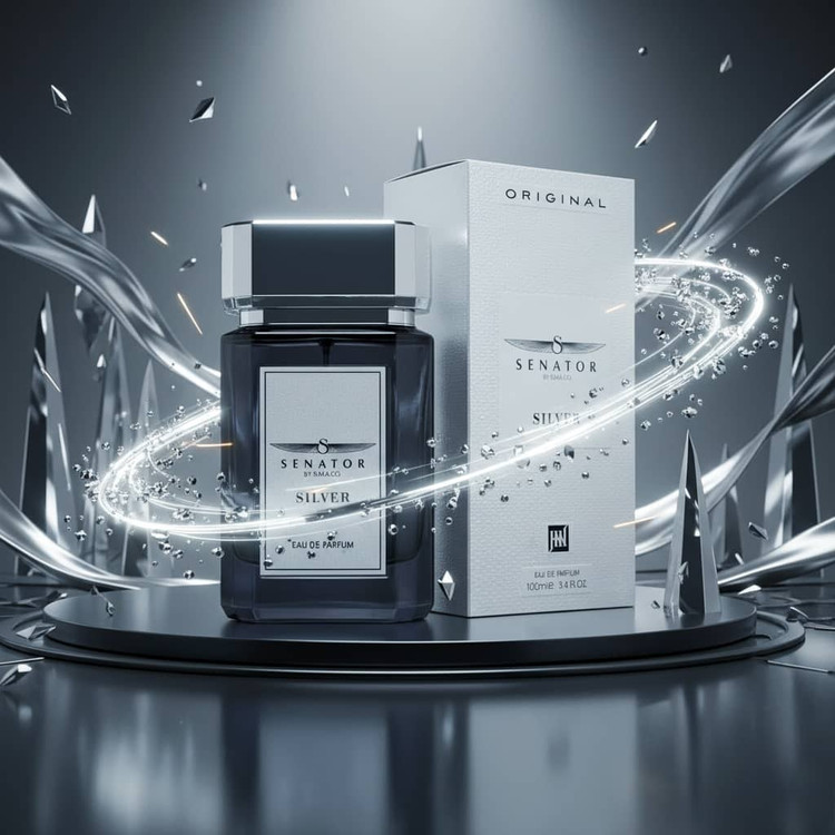 عطر ادوپرفیوم مردانه جانوین مدل سناتور سیلور حجم ۱۰۰ میلی لیتر شرکتی