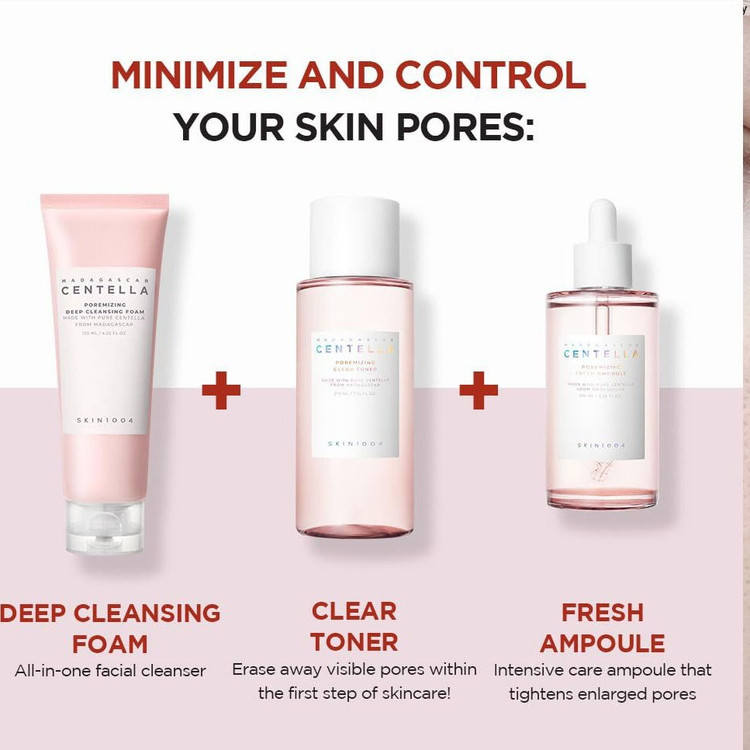 فوم شستشوی عمیق سنتلا SKIN1004 حجم ۱۲۵ میلیلیتر مناسب انواع پوست های کپی(مستر)