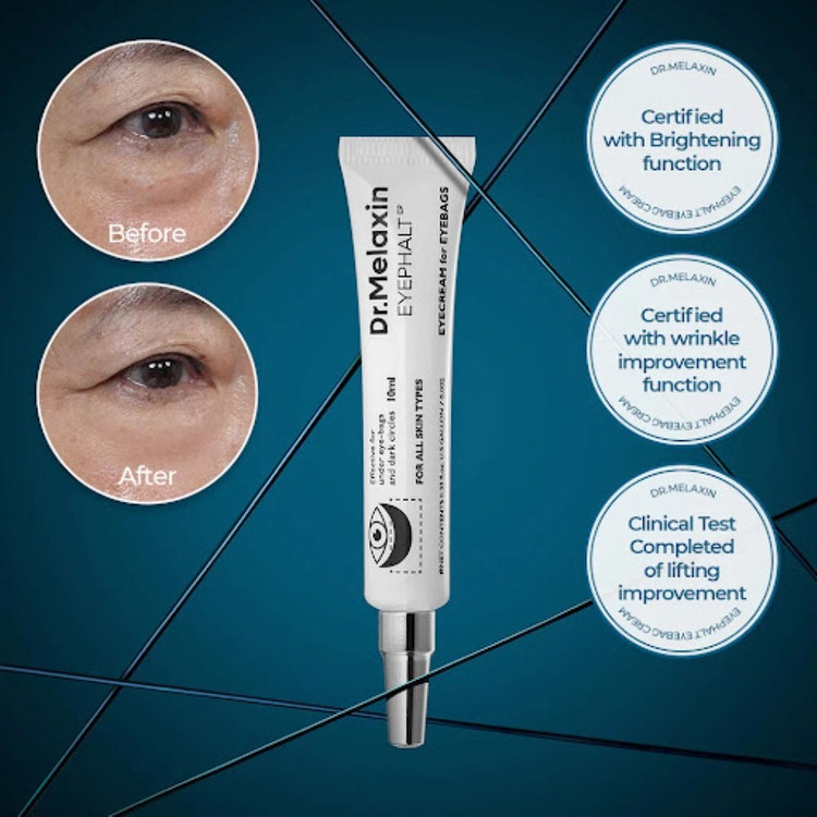 کرم دور چشم دکتر ملاکسین مدل Eyephalt حجم ۱۰ میلی لیتر ضد چروک و روشن کننده( کپی)