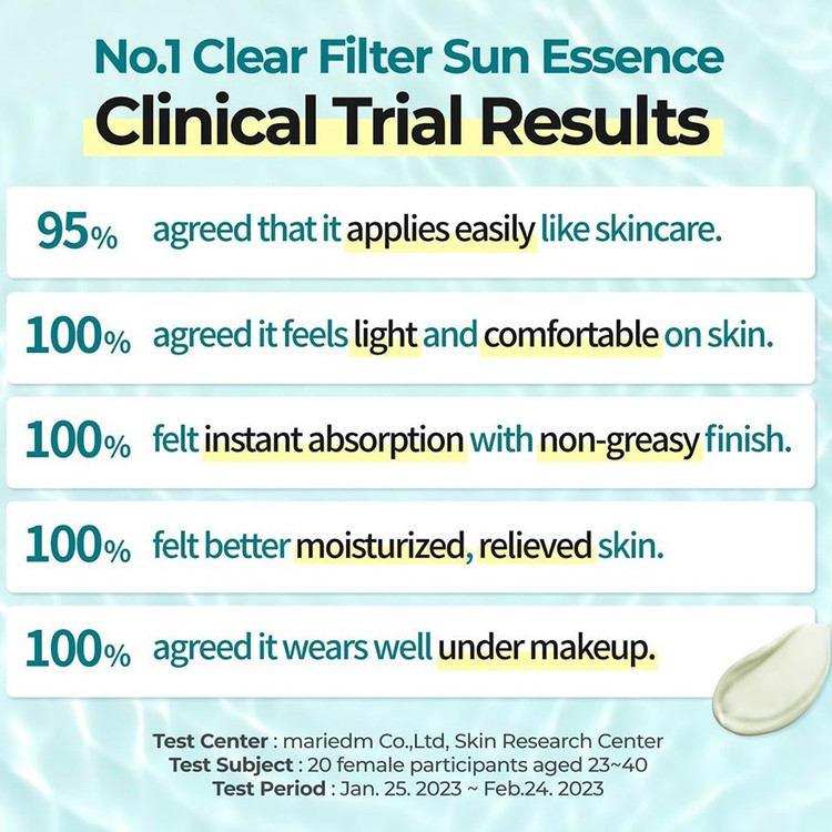 اسنس ضد آفتاب نامبوزین شماره 1 مدل Clear Filter تسکین دهنده و روشن کننده حجم 50 میلی لیتر شرکتی(کپی مستر)