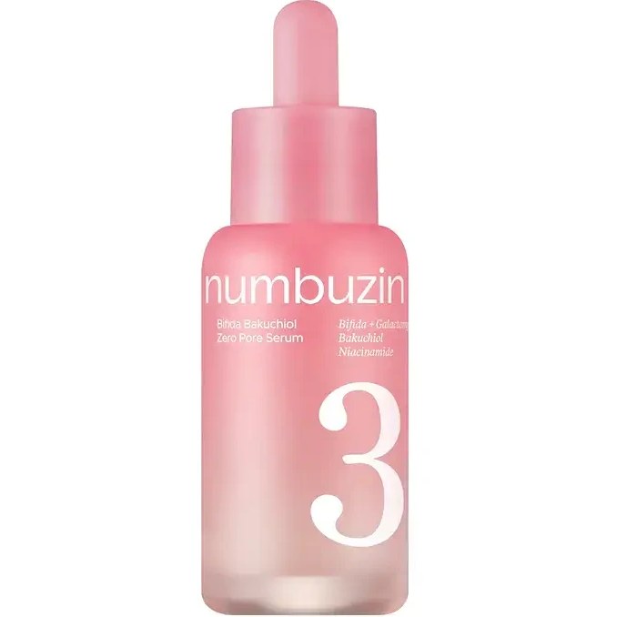 سرم کنترل منافذ نامبوزین شماره 3 بیفیدا باکوچیول numbuzin No.3 Bifida Bakuchiol Zero Pore Serum اورجینال