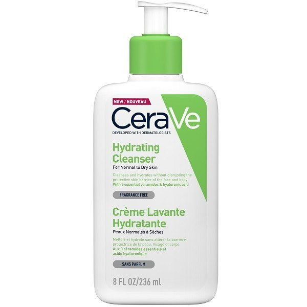 شوینده آبرسان سراوی مدل Cream To Foam مناسب پوست نرمال و خشک حجم 236 میلی (مستر شرکتی)