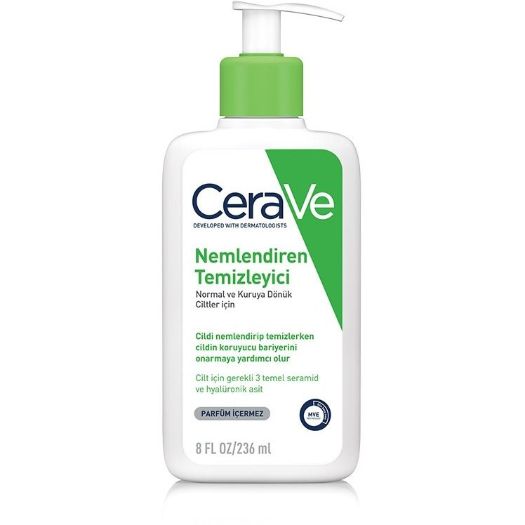شوینده آبرسان سراوی مدل Cream To Foam مناسب پوست نرمال و خشک حجم 236 میلی (مستر شرکتی)