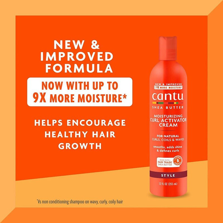 کرم اکتیویتور کانتو شی باتر مرطوب کننده موهای فر Cantu Shea Butter Moisturizing Curl Activator Cream مسترکوالیتی